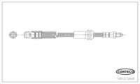 Brake Hose, CORTECO, OEM A2464200248, Article number 1 9 0 3 7 2 6 8, MERCEDES-BENZ (110203)