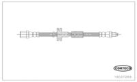 Brake Hose, CORTECO, OEM A1244200148, Article number 1 9 0 3 7 2 6 9, MERCEDES-BENZ (110204)