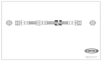 Brake Hose, CORTECO, OEM 8J0611701D, Article number 1 9 0 3 7 2 7 1, VAG (110206)