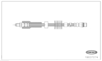 Brake Hose, CORTECO, OEM , Article number 1 9 0 3 7 2 7 4,  (110209)