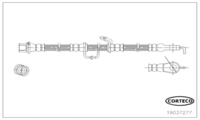Front Right Brake Hose for TOYOTA