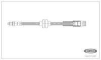 Brake Hose, CORTECO, OEM 51814431, Article number 1 9 0 3 7 2 8 1, FIAT (110216)