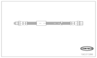 Brake Hose, CORTECO, OEM 34326789263, Article number 1 9 0 3 7 2 8 6, BMW (110221)