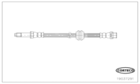 Brake Hose, CORTECO, OEM 2E0611707E, Article number 1 9 0 3 7 2 9 1, VAG (110226)