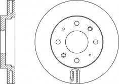 Rotor Disc, NIBK, 561824B, RN1106V, BENDIX (017521)