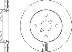 จานโรเตอร์, NIBK, 562452B, RN1437V, BENDIX EUR (018937)
