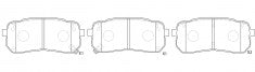 ผ้าเบรค NIBK DB1957 PN0457 BENDIX AUS (017162)