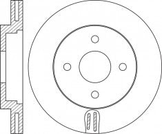 Rotor Disc, NIBK, MN116736, RN1944V, MITSUBISHI (018203)