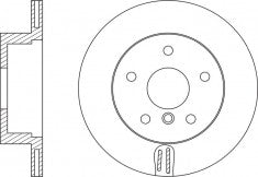 Rotor Disc, NIBK, 34 21 6 793 247, RN1593V, BMW (016708)