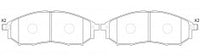NIBK, Brake Pad, A-605WK, PN2444, AKEBONO