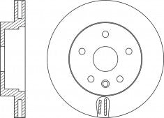 Rotor Disc, NIBK, 8K0 615 301 A, RN33001V, VAG (009678)