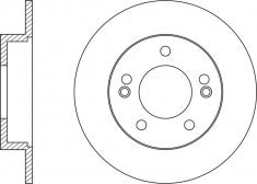 Rotor Disc, NIBK, 584113Y300, RN1549, HYUNDAI (017423)