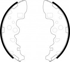 NIBK, Brake Shoes, NR-3576, FN3410, AKEBONO
