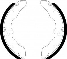 NIBK, Brake Shoes, K3371, FN3371, KASHIYAMA