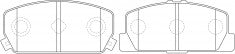 NIBK, Brake Pad, A-472K, PN3379, AKEBONO