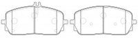 ผ้าเบรค NIBK, A0004207200, PN0763, MERCEDES-BENZ (017857)
