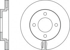 จานโรเตอร์, NIBK, 561438B, RN1342V, BENDIX (019077)