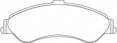 ผ้าเบรค NIBK DB1375 PN0616 BENDIX AUS (017286)