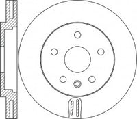 Rotor Disc, NIBK, 13586854, RN1679V, GM (018573)