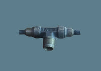 อะแดปเตอร์ BPB, ข้อต่อลม, ข้อต่อสวมอัดทองแดง, ข้อต่อสามทาง, BPB -10-02 (10 -3D - J), CPB-10-02 (10 -3D - J), 12 มม.x10 มม. (113695)