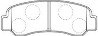 NIBK, Brake Pad, A-126K, PN1109, AKEBONO