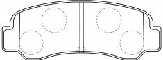 NIBK, Brake Pad, A-126K, PN1109, AKEBONO