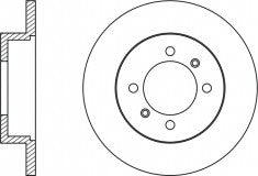 Rotor Disc, NIBK, 4615A090, RN2036, MITSUBISHI (018281)