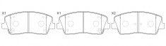 NIBK, Brake Pad, D2117-9352, PN0770, FMSI
