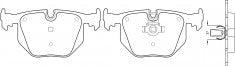 ผ้าเบรค NIBK DB1397 PN0225 BENDIX AUS (009975)