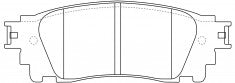 NIBK, Brake Pad, AN-807K, PN1852, AKEBONO