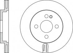 Rotor Disc, NIBK, 562139B, RN1160V, BENDIX (018165)