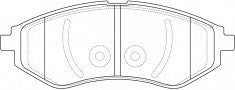 ผ้าเบรค NIBK DB1725 PN0370 BENDIX AUS (016796)