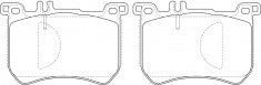 NIBK, Brake Pad, D1670-8899, PN31015, FMSI