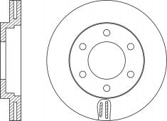 Rotor Disc, NIBK, 51712H1000, RN1312V, HYUNDAI (017534)