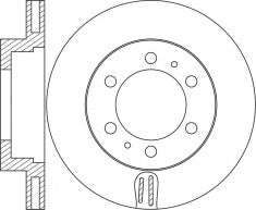Rotor Disc, NIBK, 43512-0K090, RN1664V, TOYOTA (019009)