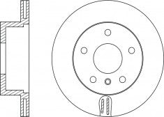 Rotor Disc, NIBK, 562035B, RN1291V, BENDIX (009994)