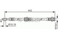 Brake Hose, BOSCH, C001-43-980, 1987 476 715, MAZDA  (020876)