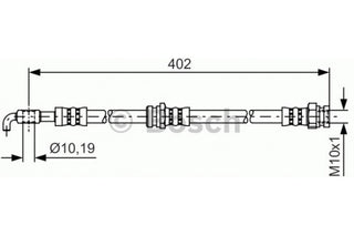 Brake Hose, BOSCH, C001-43-980, 1987 476 715, MAZDA  (020876)