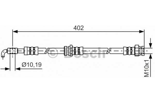 สายเบรค BOSCH C001-43-980, 1987 476 715, MAZDA (020876)