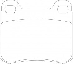 ผ้าเบรค NIBK, AN-7052K, PN0005, AKEBONO (017802)