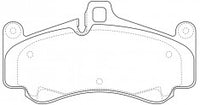 ผ้าเบรค NIBK 996 351 948 00, PN0818, PORSCHE (018645)