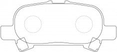 ผ้าเบรค NIBK, AN-625WK, PN0427, AKEBONO (018852)