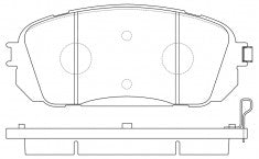 ผ้าเบรค NIBK 581014DB00, PN0588, HYUNDAI (017695)