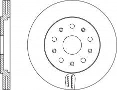 จานโรเตอร์, NIBK, 8L0615301, RN1116V, AUDI (009665)