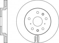 Rotor Disc, NIBK, 71742850, RN1320V, FIAT (017213)