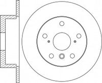 Rotor Disc, NIBK, 42431-06120, RN1666, TOYOTA (018844)