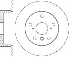 จานโรเตอร์, NIBK, 42431-06120, RN1666, TOYOTA (018844)