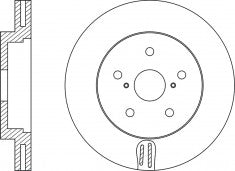 Rotor Disc, NIBK, 26300-FG000, RN1527V, SUBARU (018718)