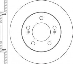 Rotor Disc, NIBK, 58411C9500, RN2086, HYUNDAI (017447)