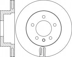 Rotor Disc, NIBK, 34 11 6 792 215, RN1722V, BMW (009770)
